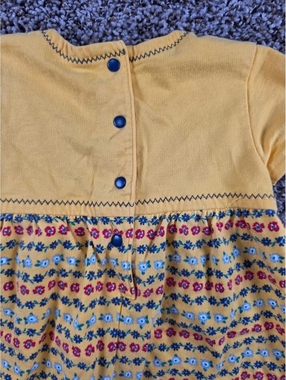 Baby Girl Vintage Gymboree Rainbow Tag Infant 6-12 Month Country Meadows Romper